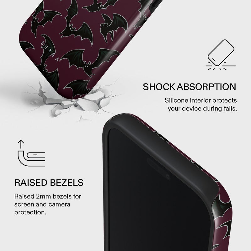 Burga iPhone 17 Pro Midnight Visitor Premium Case Compatible with Hybrid Dual-Layer Hard Shell + Silicone Protection - Scratch-Resistant Shockproof Mobile Cover - Image 4